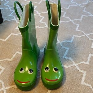 Green Frog Kids Rain Boots
